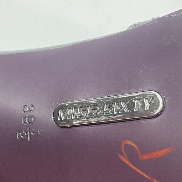 MISS SIXTY Women Sandals Size 8.5 Black Open Toe Heeled Business Casual - Picture 11 of 11